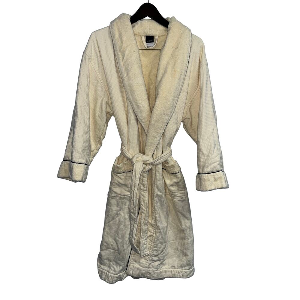 Kassatex New York Hotel Waffle Terry Bathrobe Luxury 100% Egyptian Cotton